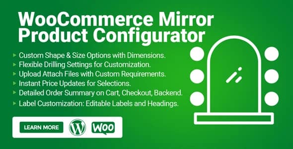 WooCommerce Mirror Configurator – Custom Size & Frame Designer Plugin