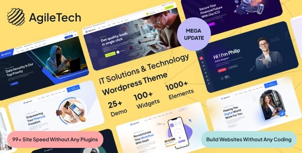 IT Solutions & Technology Multi-Purpose Elementor WordPress Theme – Agiletech