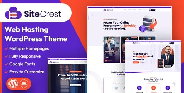 SiteCrest | Web Hosting WordPress & WHMCS Theme