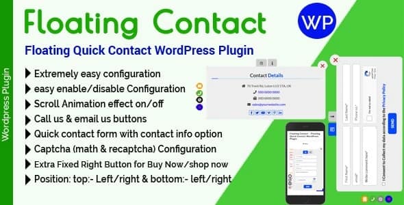 Floating Contact – Floating Quick Contact WordPress Plugin