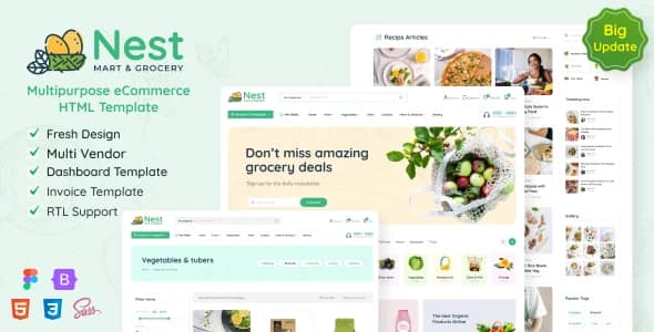 Nest – Multipurpose eCommerce HTML Template