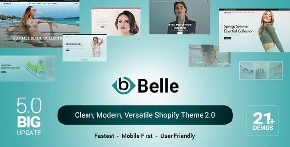 Belle – Clean, Modern, Versatile Shopify Theme 2.0