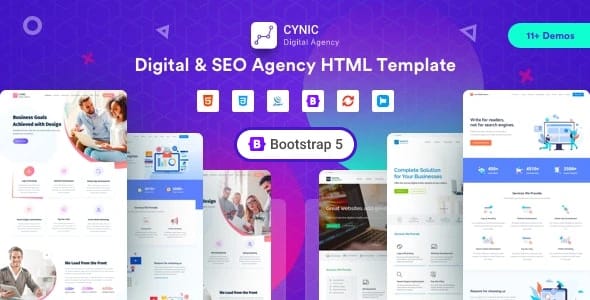 Cynic – Digital Agency HTML Template